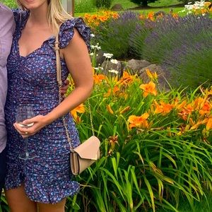 Floral Ruffled Fitted Dress (M)